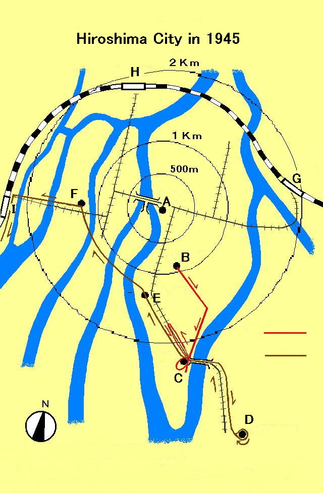 Hiroshima City in 1945
